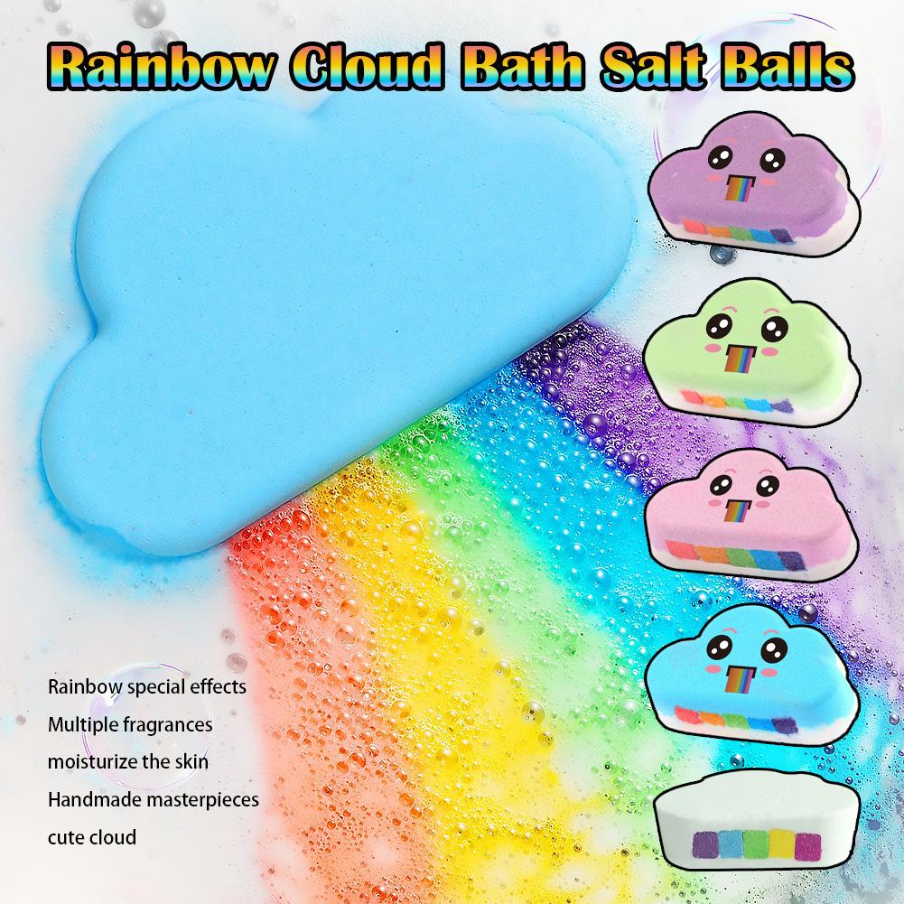 Bath Salts - Regenboogwolk badbal voor kinderen, kleurrijke geurende