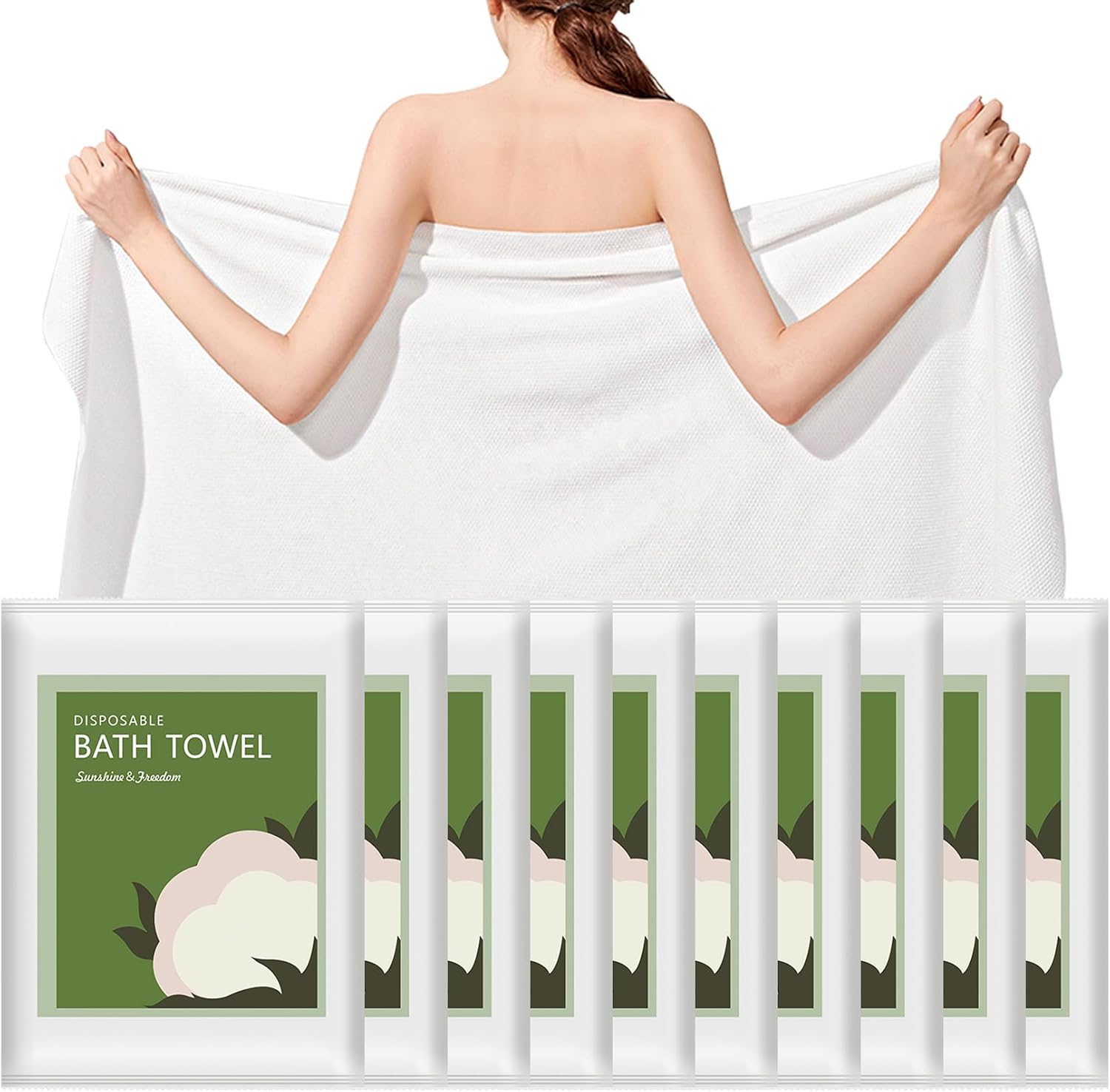 Spa Towel - Wegwerpbadhanddoeken 10 stuks 55x27.5in Ultra Zacht