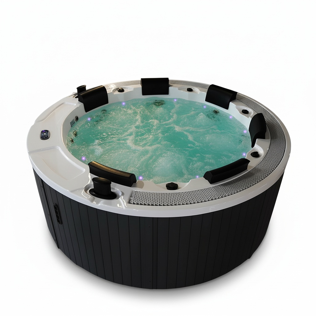 Hot Tub - Buiten jacuzzi met 10 roestvrijstalen jets,