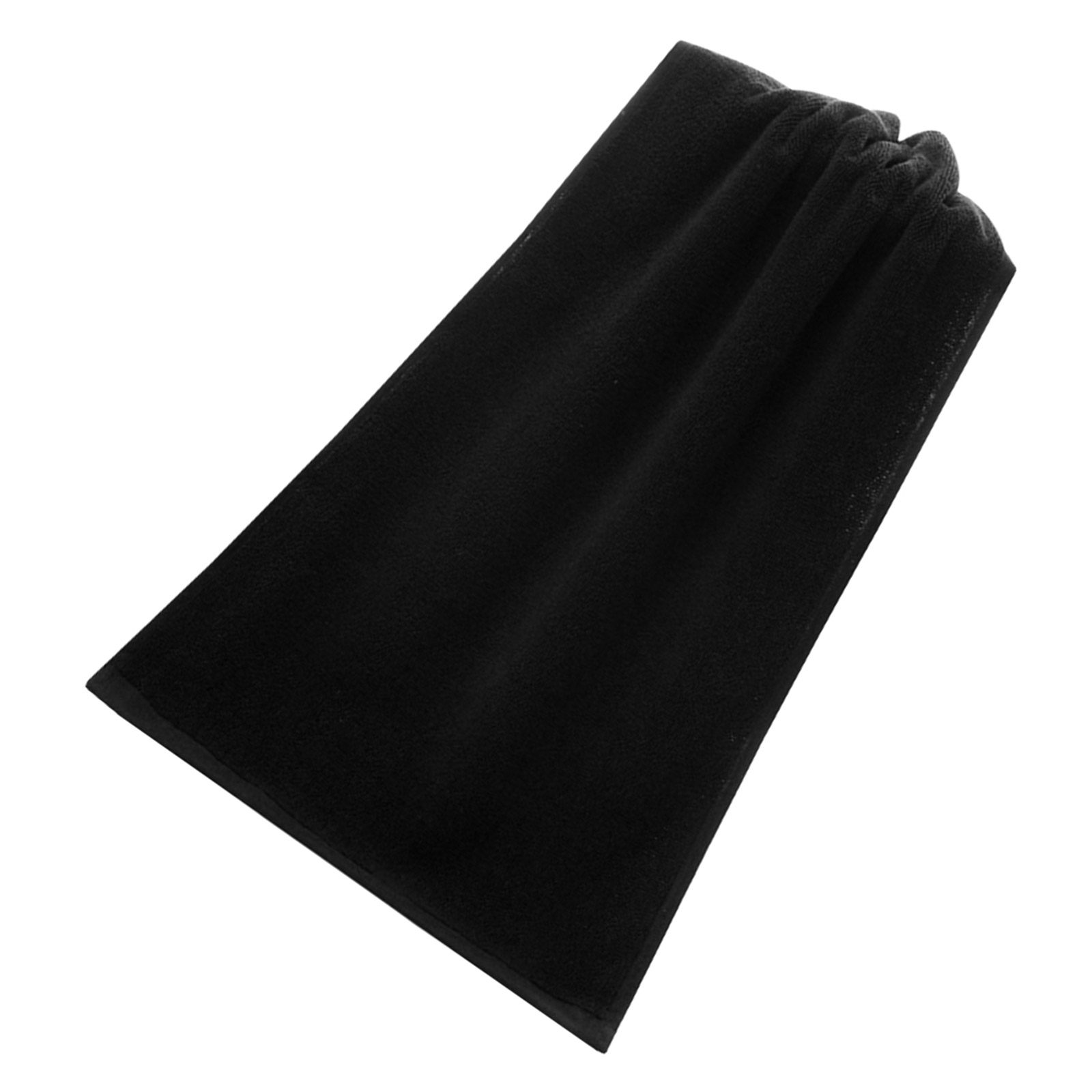 Spa Towel - Extra grote zwarte katoenen handdoek, puur