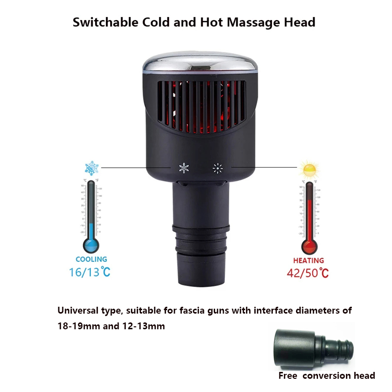 Massage Gun - Nieuwe Warmte-Koude Fascia Pistool Massage Hoofd