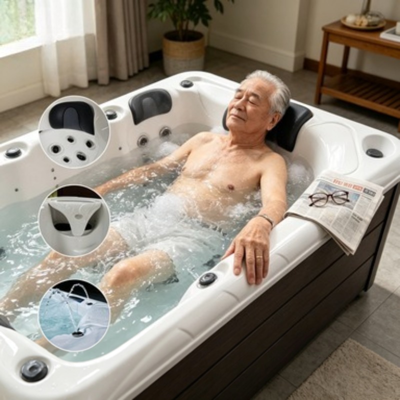Hot Tub - Massagebad Acryl Whirlpool Spa Hot Tub