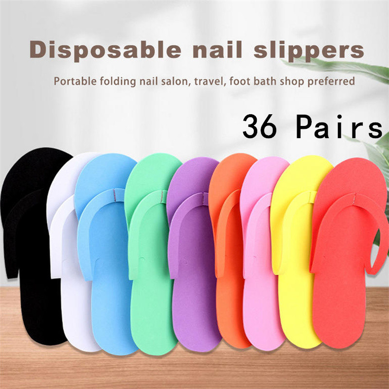 Foot Spa - 12/24/36 Pairs Willekeurige Kleur Wegwerp Slippers