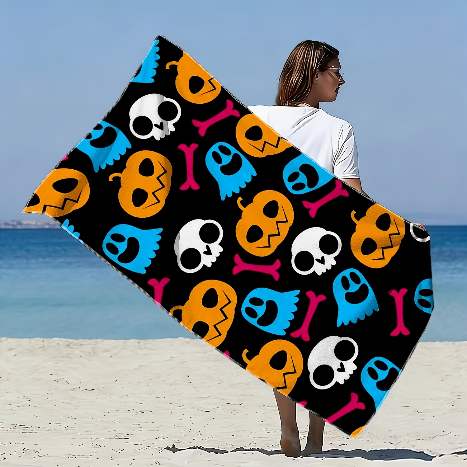 1pc 1pcs Strandlaken met pompo - Spa Towel recensie en prijs