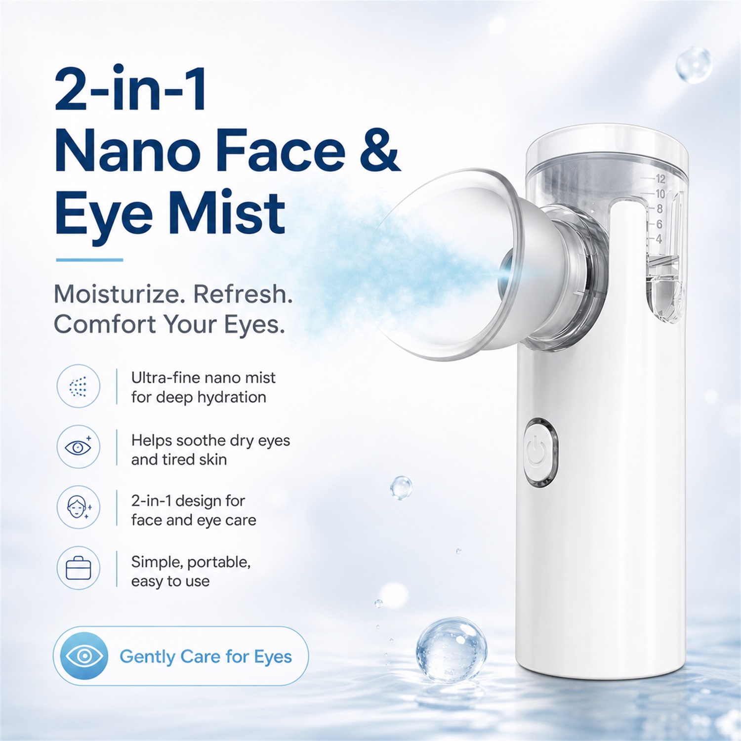 Nano Spray Oogmassageapparaat  - Face Steamer recensie en prijs