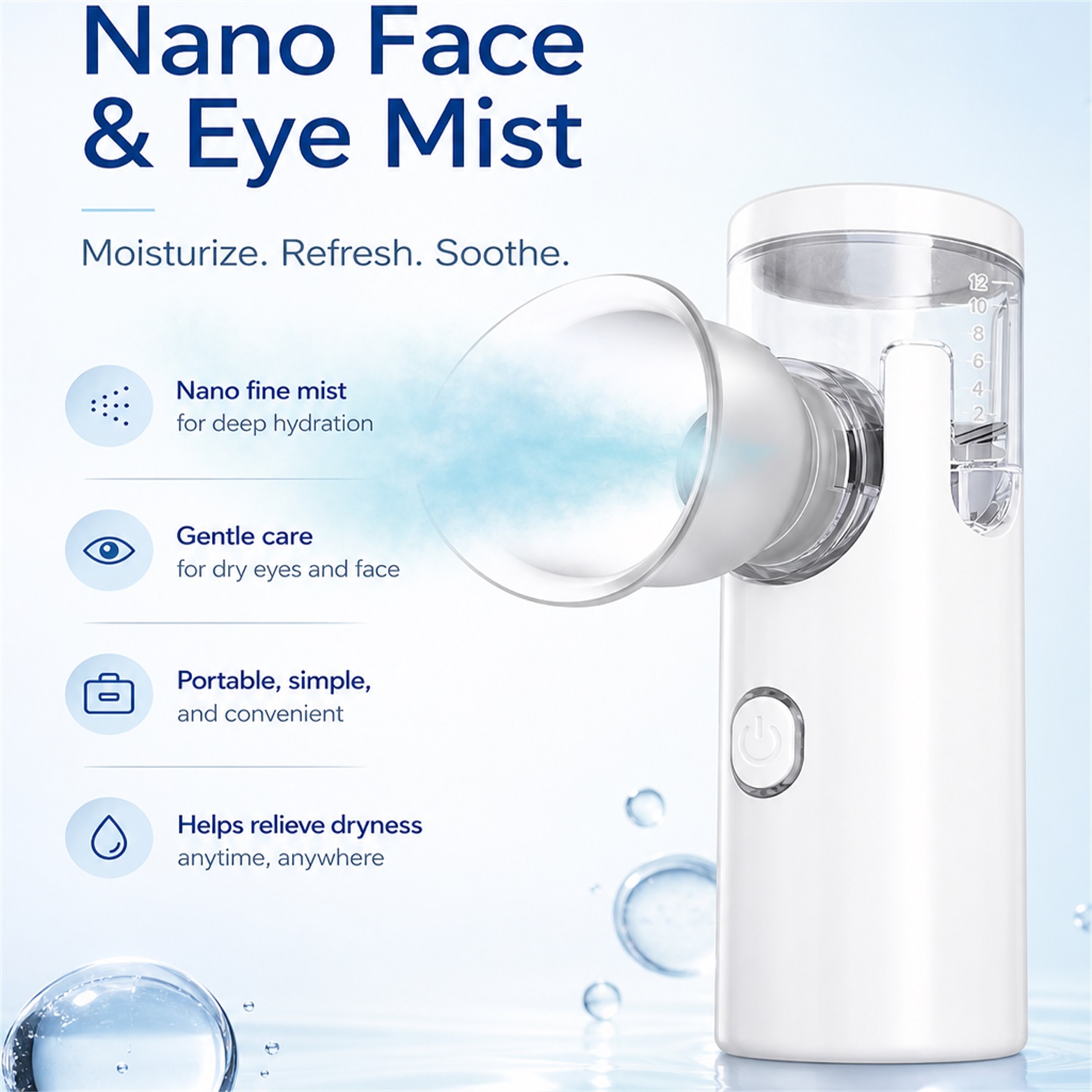 Nano Spray Oogmassageapparaat  - Face Steamer recensie en prijs