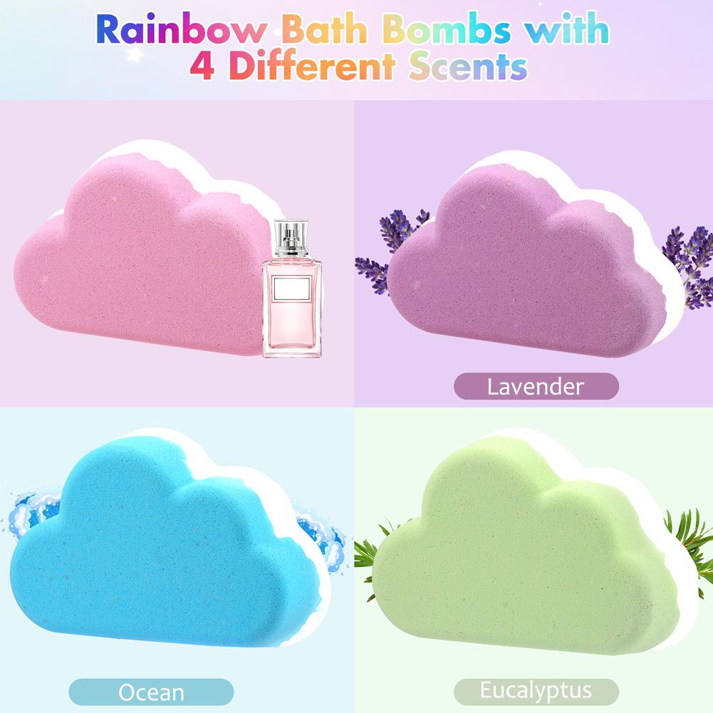 Regenboogwolk badbal voor kind - Bath Salts recensie en prijs