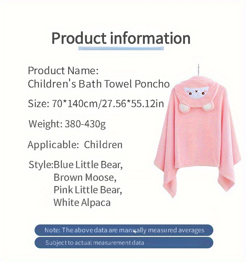 Badstof badcape met schattige  - Spa Towel recensie en prijs