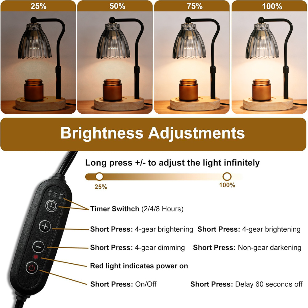 Kaarsverwarmerlamp met timer,  - Wax Warmer recensie en prijs