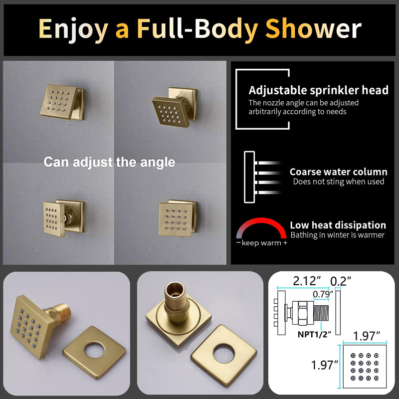 Messing geborsteld goud digita - Body Brush recensie en prijs